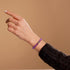 Violet | .925 Sterling Silver | Mermaid Glass Pebble Bracelet